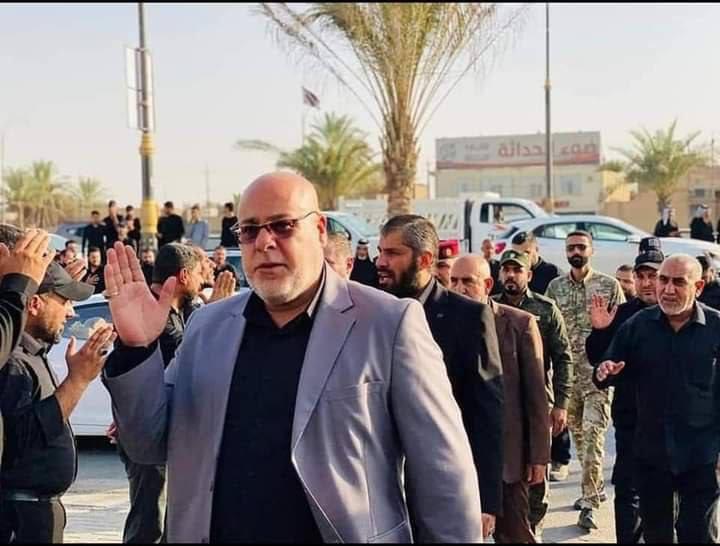 JASI1975's tweet photo. ميثم الزيدي قائد حشد العتبات التابع للسيد السيستاني يحضر مع وفد من العتبتين الحسينية والعباسية مجالس عزاء ثوار عاشوراء الذين خرجوا ضد الفساد والتبعية . https://t.co/7lrsLcJglw