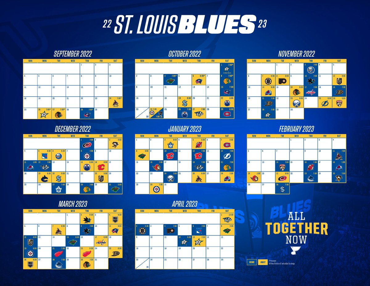 StLouisBlues's tweet photo. Now that it's September, you'll be needing this 🗓 

Download / Print ➡️ https://t.co/LTSMlXDBt4 https://t.co/fqEa84iOoX