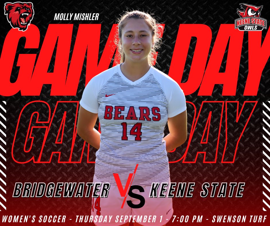 bsubears's tweet photo. ⚽️‼️𝙂 𝘼 𝙈 𝙀 𝘿 𝘼 𝙔‼️⚽️
•
🆚 Keene State
⏰ 7:00 PM
📍 Swenson Turf
•
#BSUwsoc #BearCountry https://t.co/NDGtw9HZPh