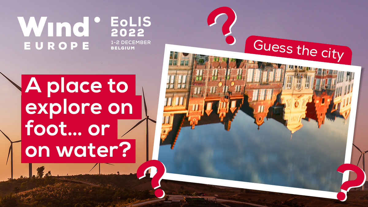 WindEuropeEvent's tweet photo. Have you managed to guess the host city for  @WindEurope #EoLIS2022, 1-2 December 2022?
👀 Not only is this city a cultural &amp; historical gem, but the fact that you can explore it by boat makes it an even more attractive destination!

Come see for yourself: https://t.co/V0fzwP3O9o https://t.co/bnypvnKUwU