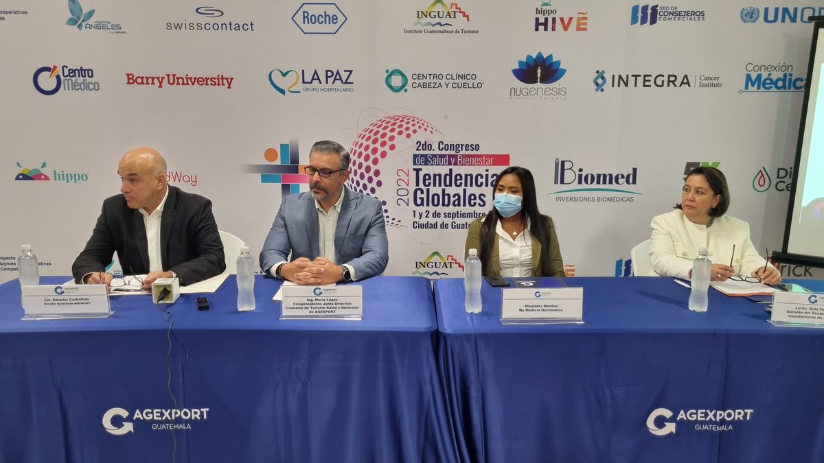 Inicia el 2do Congreso de Salud y Bienestar: “Tendencias Globales para el Cuidado de la Salud”, liderado por la Comisión de Turismo <a href="/SaludbienstarGt/">Servicios Médicos de Exportación</a> de <a href="/AGEXPORTGT/">AGEXPORT</a>, con el apoyo del Proyecto Mipymes y Cooperativas+Competitivas de la Unión Europea. #TurismoMédicoGt