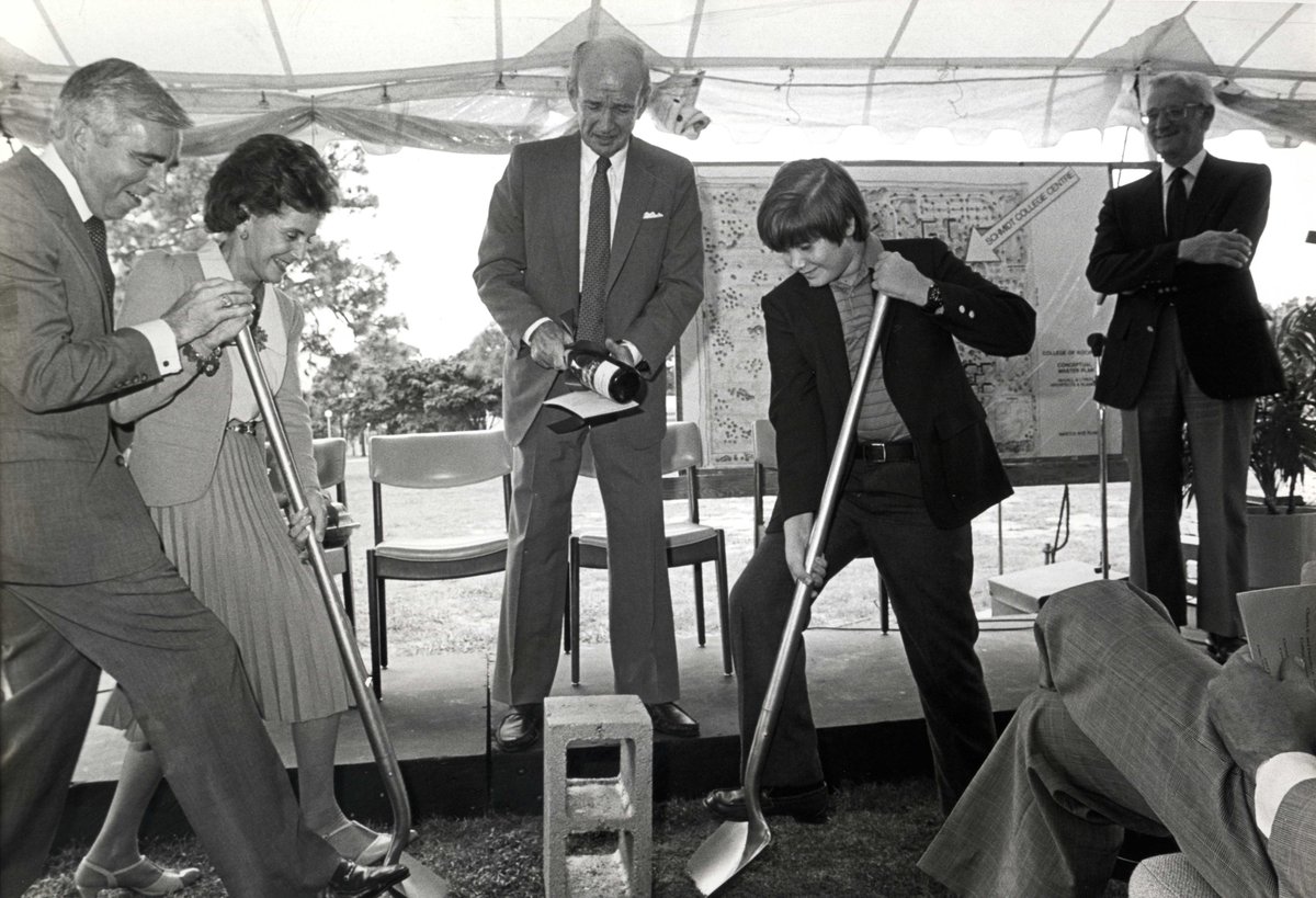When ground broke on the Charles E. &amp; Dorothy F. Schmidt College Center on Sept. 1, 1982 (40 years today!), the construction represented the first major expansion at the College of Boca Raton (now Lynn) in over a decade. #tbt