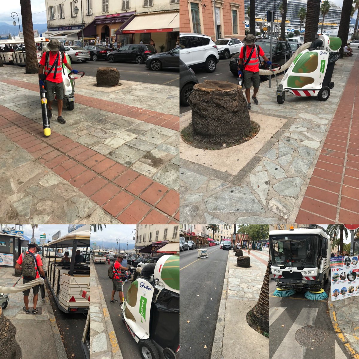 CVoglimacci's tweet photo. #EntretiensDesEspacesPublics   
Le Glutton de la Propreté Urbaine de la @VilledAjaccio en action ! 
6 unités sont déployées dans tous les quartiers. https://t.co/YVqsUwraUF