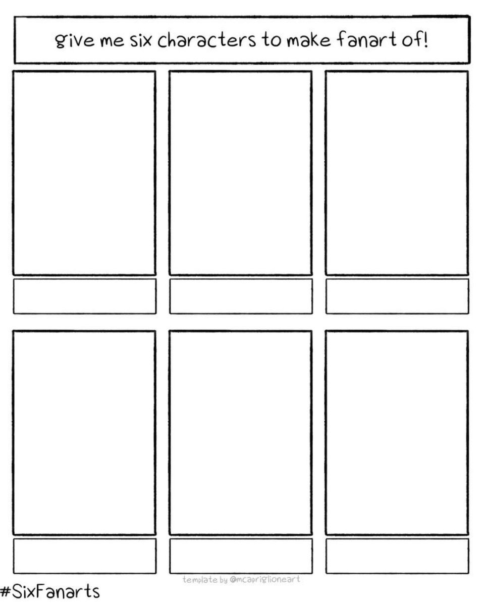 Give me six characters to doodle
Comments below, reference preferred 