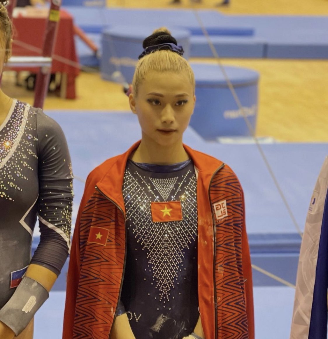 endohealy's tweet photo. OH MY GOS IT IS THEIR TIME THREE VN GYMNASTS AT WORLDS VIETNAM STAN NATION RISE UP https://t.co/FudHuU6iHA