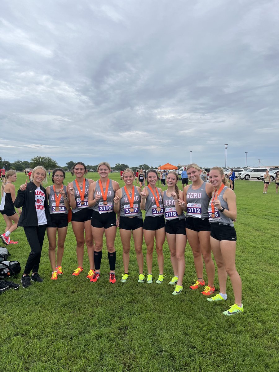 Holliday Lady Cross Country Eagles, Burk champs.