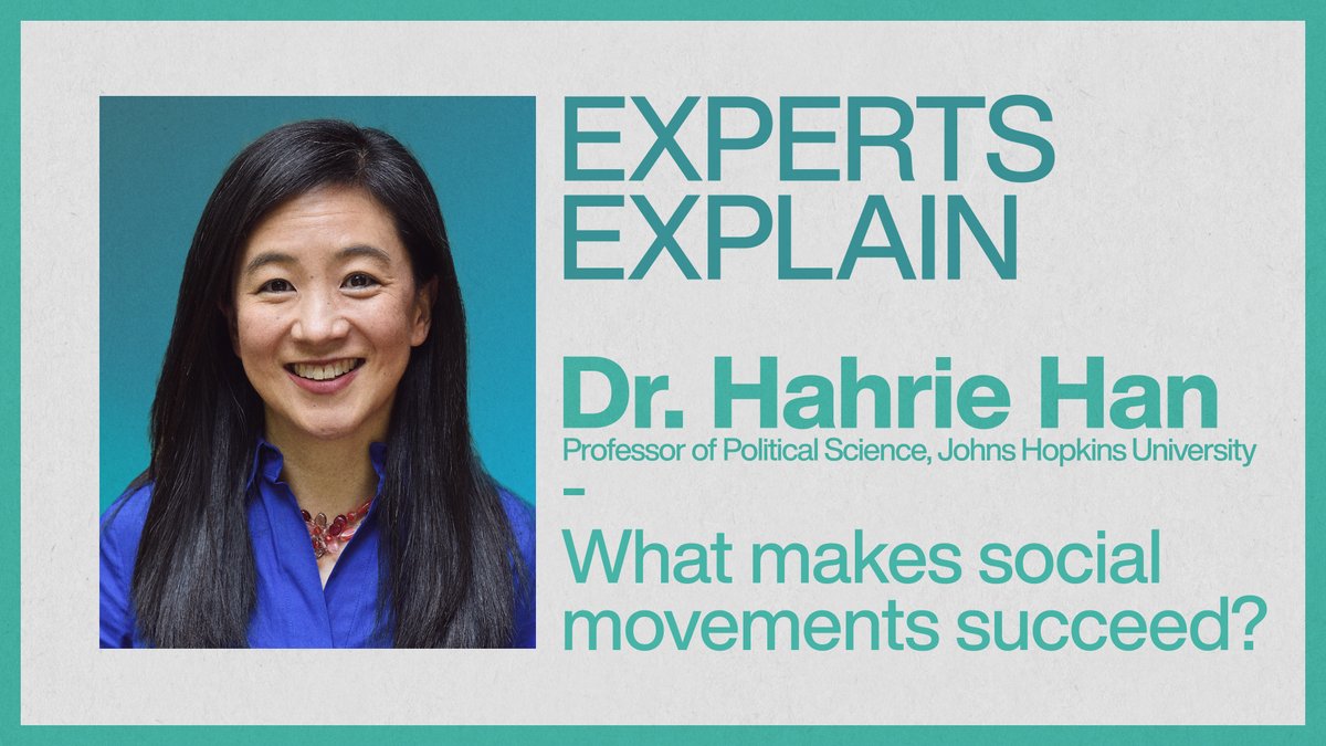 wef's tweet photo. From possibility to power. 

The art of a successful social movement, according to expert @HahrieHan of @JohnsHopkins @SchwabFound 

https://t.co/dJjvbhoA7y https://t.co/uREIDCzZpD