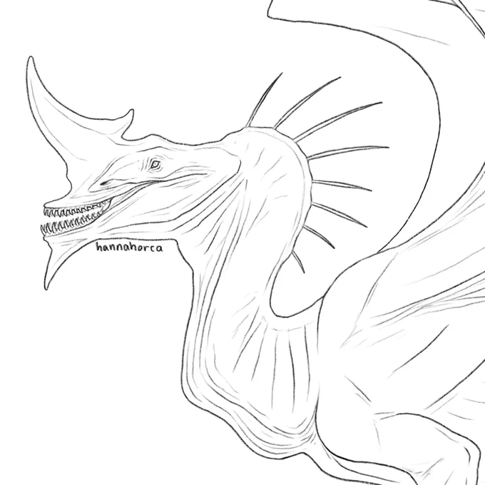 Crested dragon WIP 