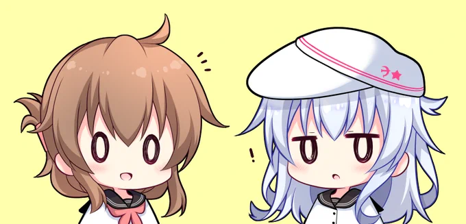 ちまっこい でんちゃん&べるぬいちゃんゆる顔すきー #艦これ 