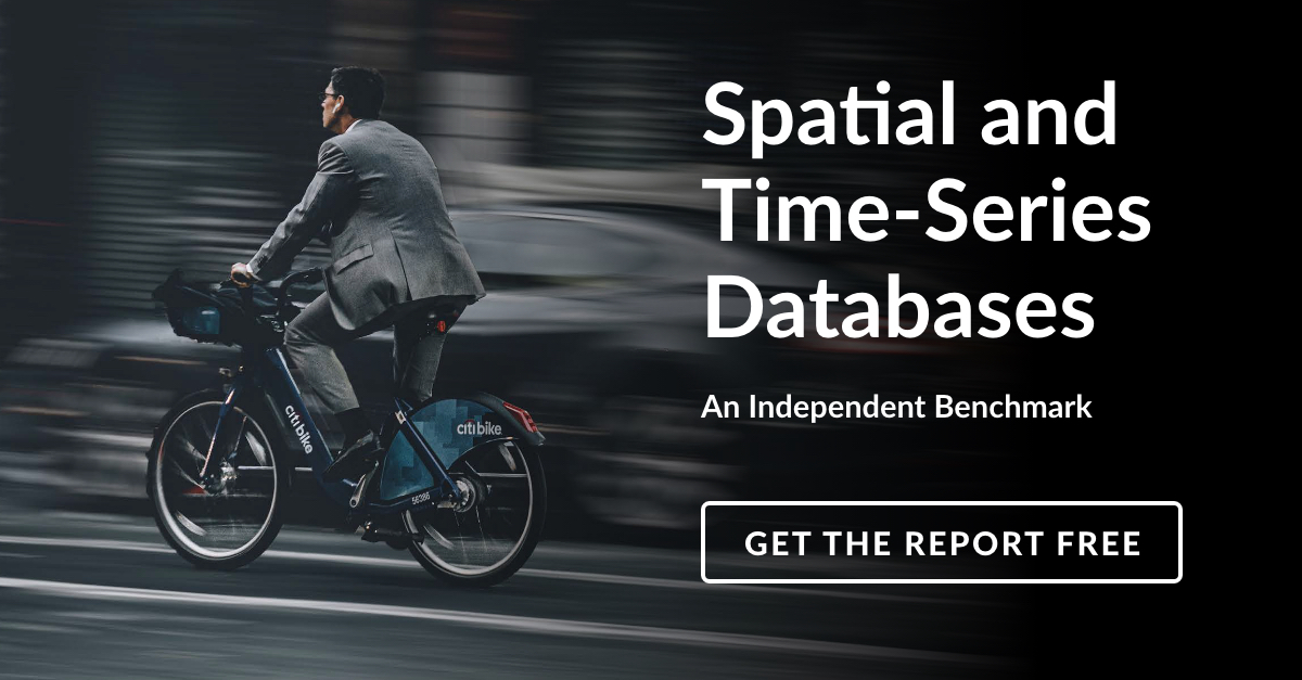 An independent benchmark measuring advanced #geospatial and #timeseries cloud databases verified what The US Air Force, Verizon, Ford, and other #IoT analytics innovators knew.  Get the report for free.
bit.ly/3KBfoid