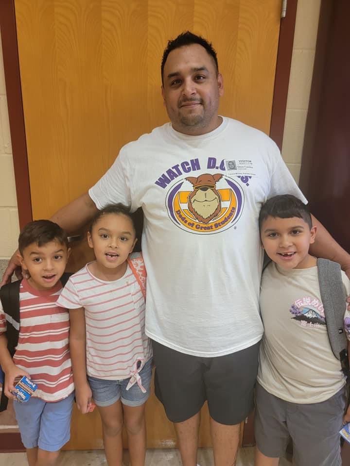 Today, we had a wonderful guest on campus,  Mr. Steve! From door checks to small group help, his presence and assistance on campus was such a blessing!

Thank you, Mr. Steve, for joining our WATCH D.O.G.S. program!  Our students and staff loved having you here!