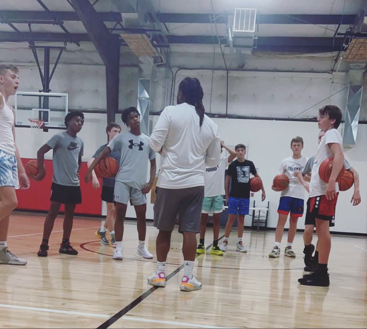 Great Group Workout last night with some 8th and 9th graders!