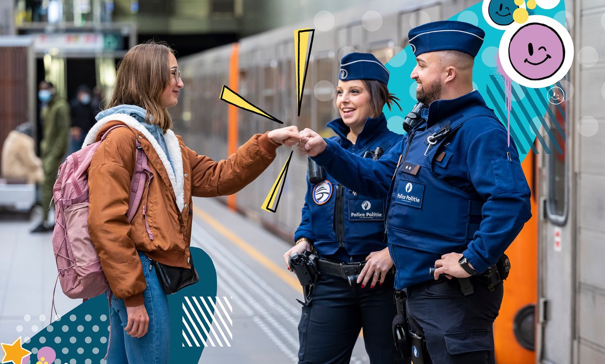 federalepolitie's tweet image. De Spoorwegpolitie werkt respectvol samen met tal van groepen mensen zoals de collega’s van de Federale Politie en de Lokale Politie; NMBS-medewerkers en ontmoet treinreizigers van heinde en verre politie.be/5998/nl/nieuws…
#wederzijdsrespect
