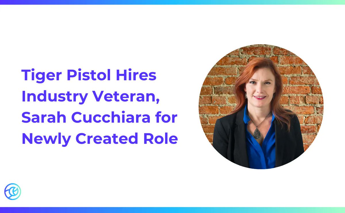 TigerPistol's tweet photo. Tiger Pistol welcomes digital advertising and channel marketing expert Sarah Cucchiara as our new VP of Partner Strategy. Read more. https://t.co/Q7e7enoffS #collaborativeadvertising #partnerstrategy #socialadvertising https://t.co/dK5D47l35a