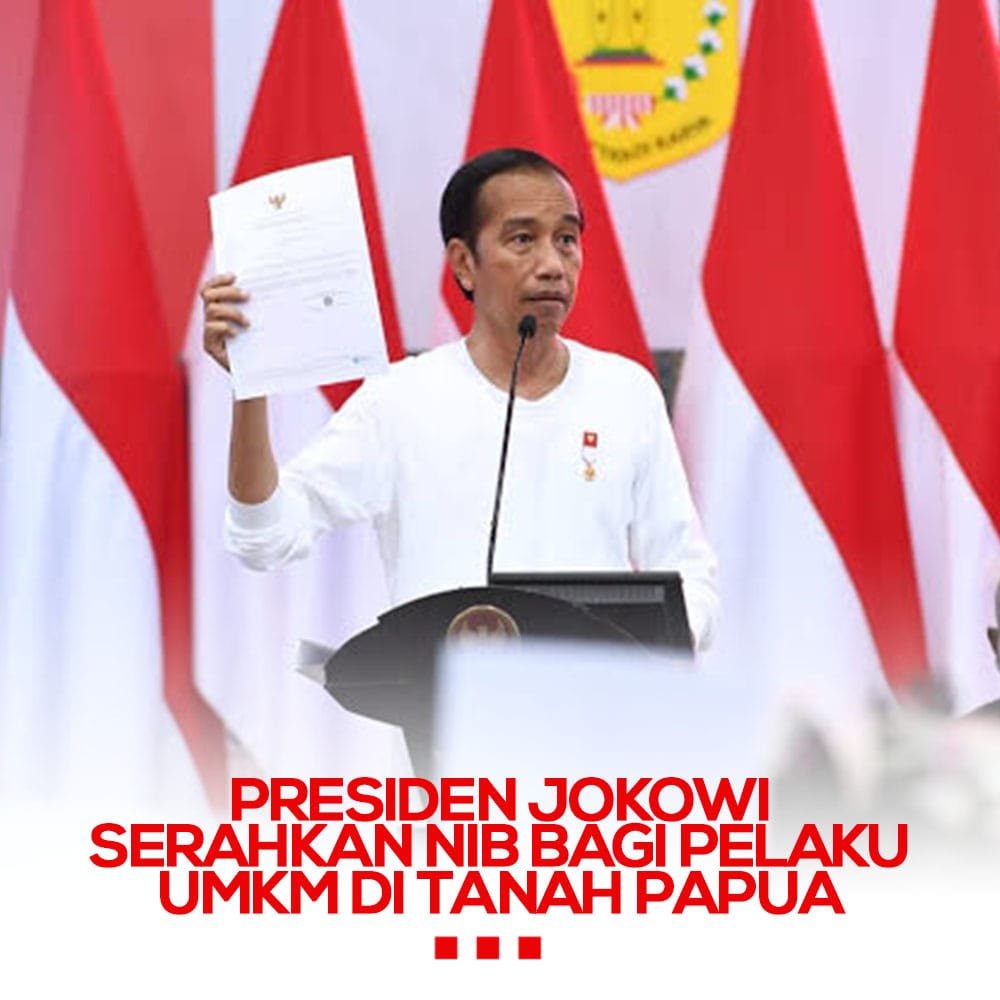 AprilianiArifah's tweet photo. Jokowi Serahkan NIB bagi Pelaku UMKM di Tanah Papua, Jokowi mengatakan bahwa kontribusi usaha mikro, kecil, dan menengah (UMKM) 

YG Tag | #OnTheGround | #DeadlineDay | Jake | #PINKVENOM3rdWin | EXO COMEBACK | Mona | #트레저_에게로_직진한_일억뷰 | CHAPTER TWO | Auba | #SEXYNUKIM https://t.co/i5awPTZTTB