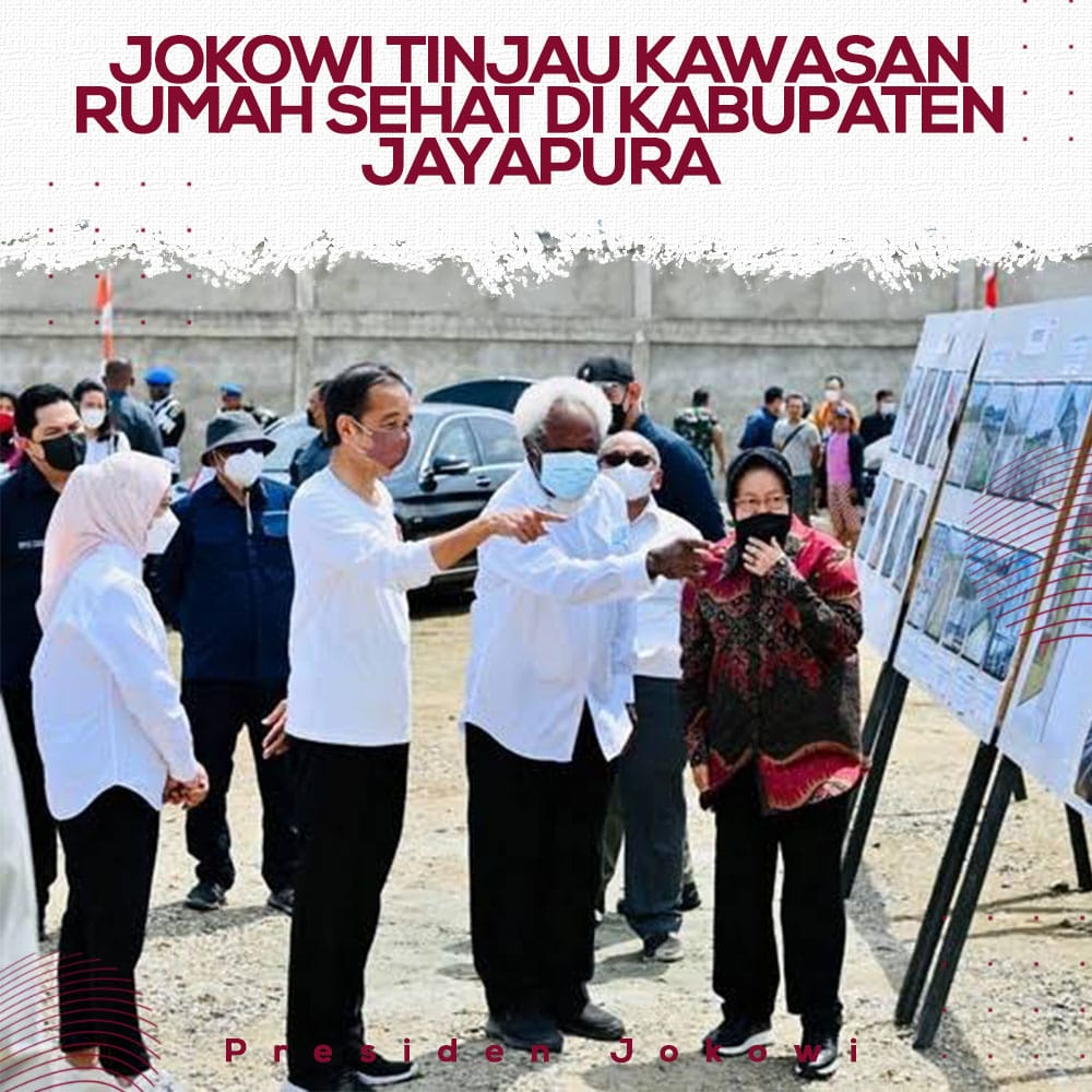 AprilianiArifah's tweet photo. Jokowi melanjutkan kunjungan kerjanya di Provinsi Papua dengan meninjau kawasan Rumah Sehat Kampung Doyo Baru, Distrik Waibu

YG Tag | #OnTheGround | #DeadlineDay | Jake | #PINKVENOM3rdWin | EXO COMEBACK | Mona | #트레저_에게로_직진한_일억뷰 | CHAPTER TWO | Auba | #SEXYNUKIM https://t.co/FB9qdD2vZi