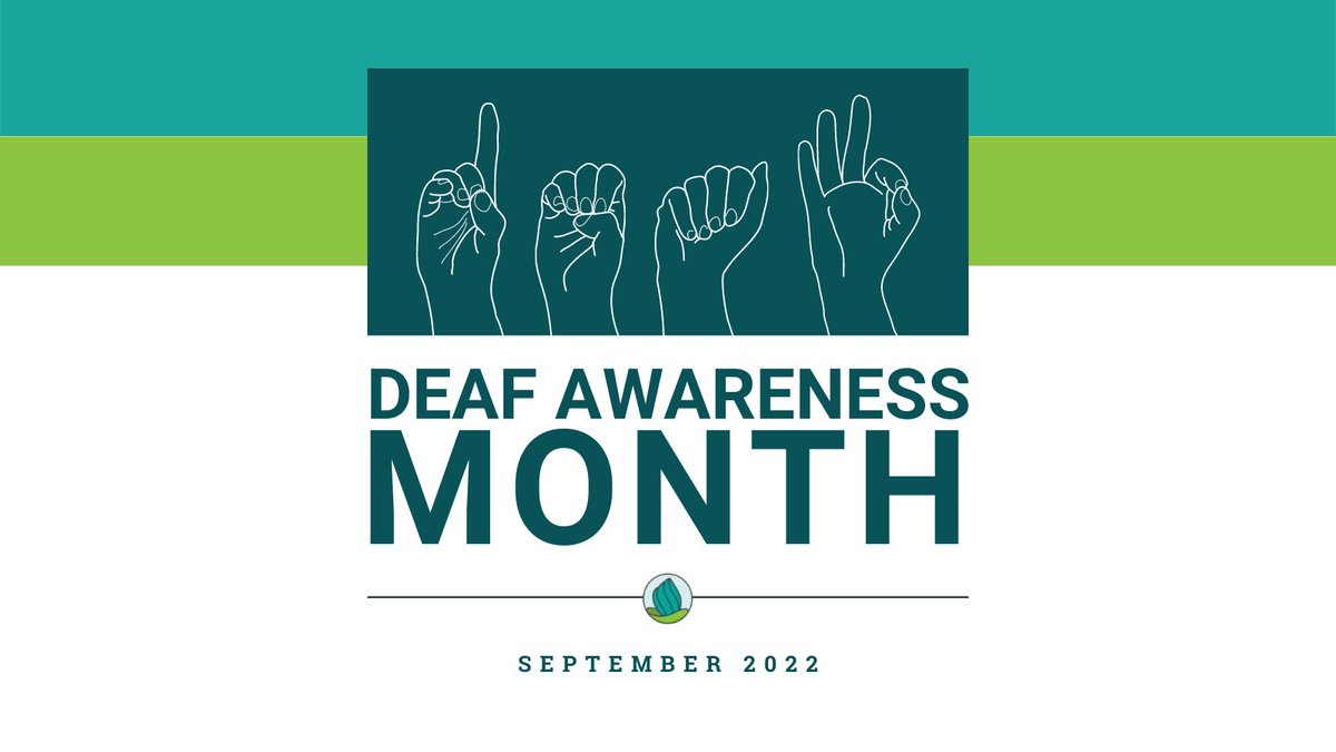 September is #DeafAwarenessMonth! How can you celebrate? Support deaf artists, read books written by deaf authors, support deaf organizations and deaf-owned businesses, and expand your knowledge about the deaf community and deaf culture. Follow us for more!