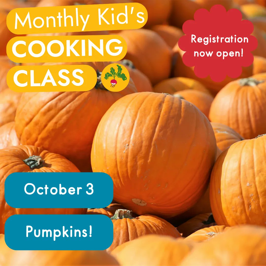 📢 Registration is OPEN for October's Monthly Kid's Cooking Class! 📢 
As our October Monthly Kids' Cooking Class is at the beginning of the month, to give everyone a longer window to register, we have opened registration! 
Head to the link to register:buff.ly/3TwM5RV