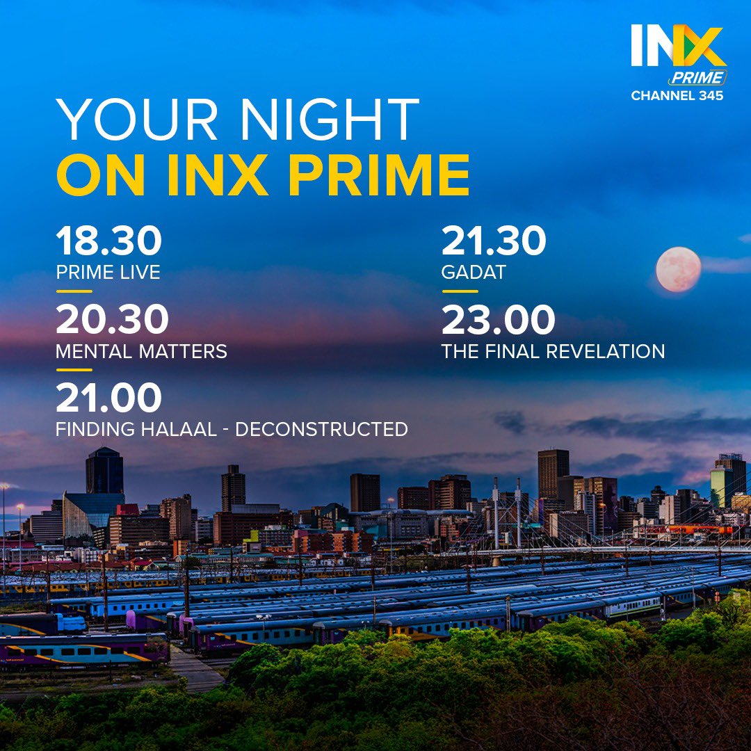 InxPrime's tweet photo. Join us tonight on INX Prime, channel DStv 345 and let us inform, entertain and uplift you!
Available on all DStv packages.
#inxprime #primelive #dstv34 #lifestylechannel https://t.co/p4MDgSosNt