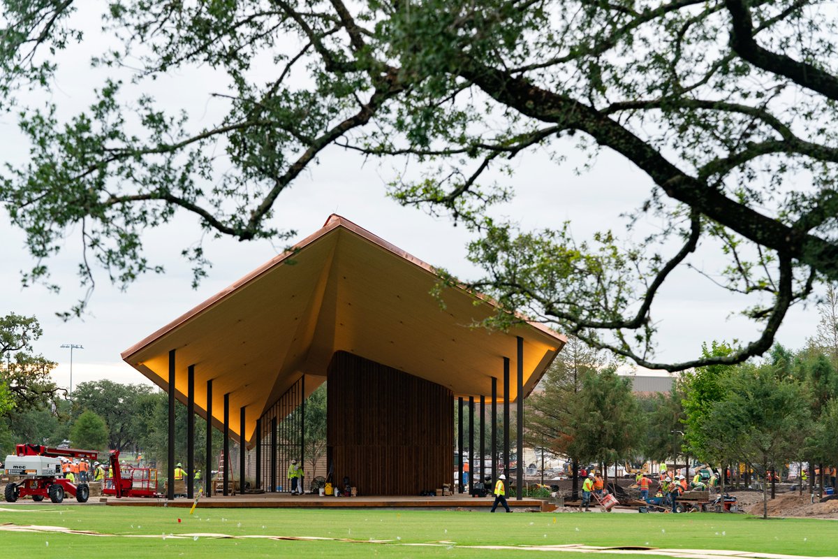 TAMU's tweet photo. Aggie Park sneak peek 👀 https://t.co/NwGv4pYrdh