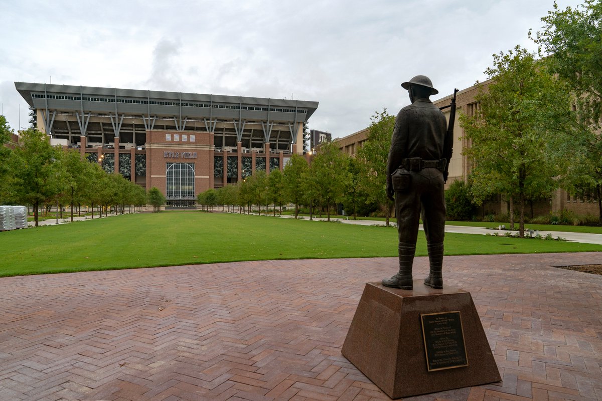 TAMU's tweet photo. Aggie Park sneak peek 👀 https://t.co/NwGv4pYrdh