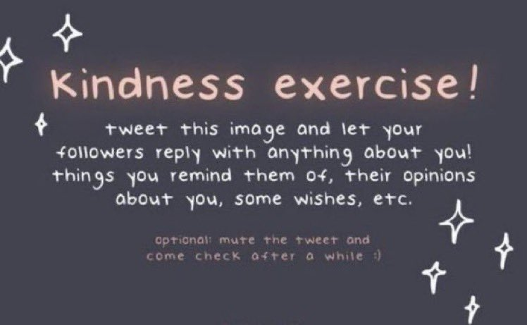Sure, why not, this sounds fun!  I want to spread a little more love and kindness wherever I can, so I hope to try and reply to each comment with something kind in turn! 
 I love you all and believe in each and every one of you~💜