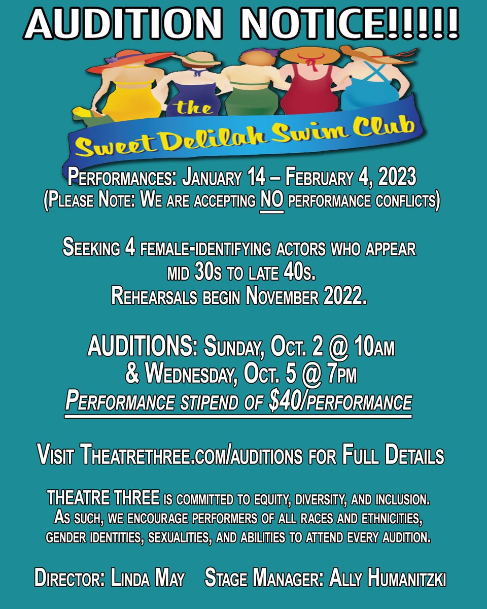 TheatreThreeLI's tweet photo. #AUDITION NOTICE!!!!
For Info: https://t.co/qnNGB0t7jv https://t.co/8uf0GRm6Gu