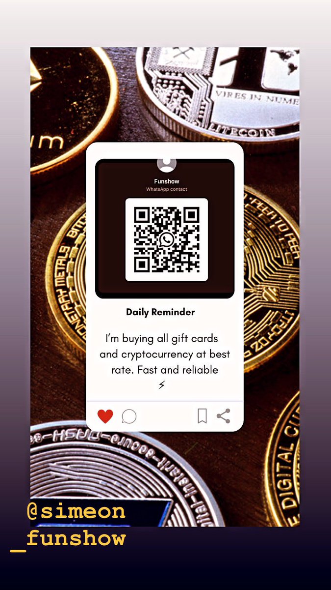 SimeonFunshow's tweet photo. @rutie_xx Use the QR to dm on WhatsApp or follow #Simeon_Funshow on Instagram. Hot🔥 rate and fast ⚡️payout 🤝❤️. Please RT 🖇 https://t.co/5BuSOmyY1H