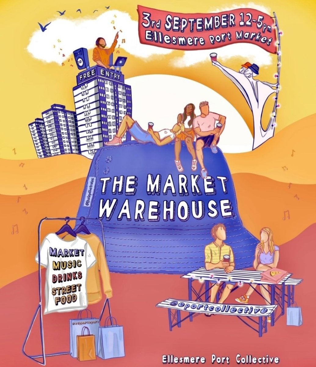 🎶🍻🍕This Saturday, The Market Warehouse returns to Ellesmere Port town centre!!

Located in the heart of Ellesmere Port, we will be taking over the warehouse space next to the market for another day of street food, drink, music and a makers market.