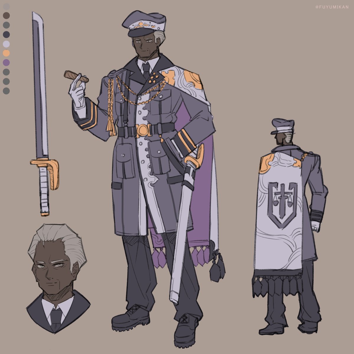 「ザリア軍のお偉いさんっぽい人#ピクファン情報戦 」|FUYUMIKANのイラスト