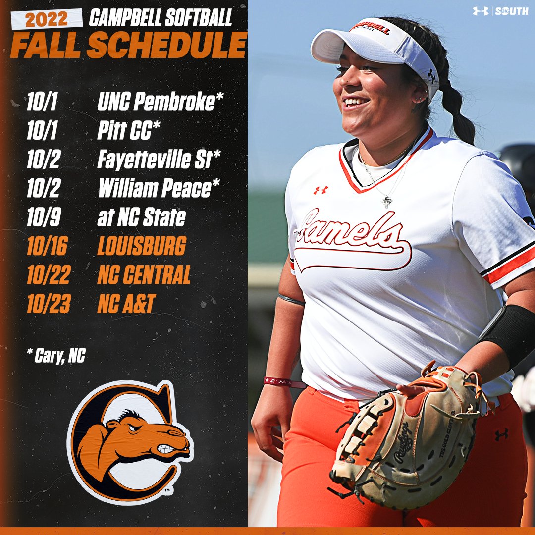 🍂𝐅𝐀𝐋𝐋 𝐁𝐀𝐋𝐋🍂 A look at our fall schedule! #RollHumps🐪🥎