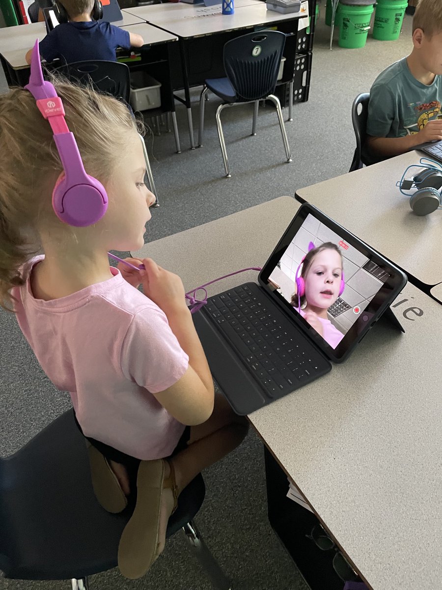 Reading is thinking. We are reading books about family this week. Today we made videos of what we do with our families.