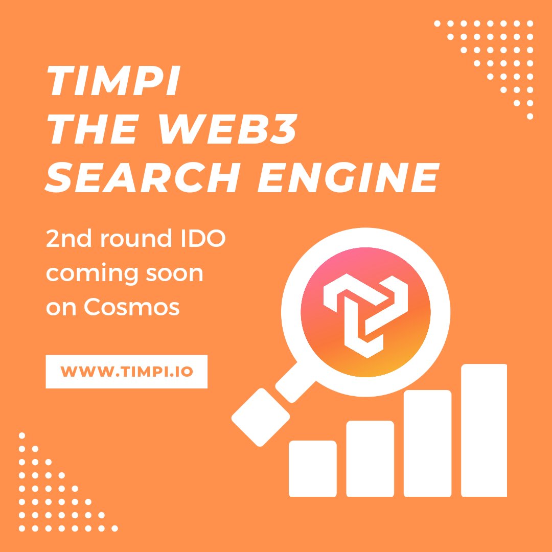 Klove0071's tweet photo. $TIMPI one of my favorite hidden gems out there.
2nd round #IDO is coming to $ATOM #Cosmos #Crypto
Aren't you tired of @Google and other companies selling your search data to the highest bidder?
#Searchfree #KDA #Kadena $KDA running on #decentralized #cloudcomputing $Flux https://t.co/3p8EJ7qSTY