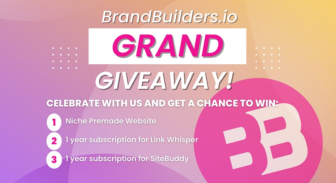 BrandBuilders5's tweet photo. To celebrate the creation of our 1000th pre-made website we created a GRAND GIVEAWAY!
So what can you get? The lucky winner will receive our 1000th pre-made site!
See all the ways to win on our GRAND GIVEAWAY PAGE: https://t.co/upZx3eyQwz https://t.co/mHsa50h8HU