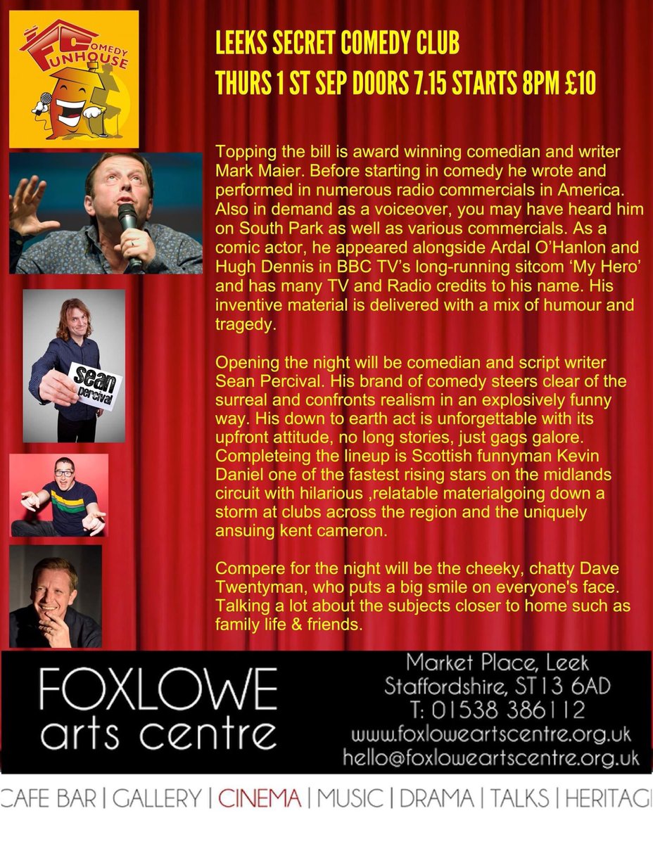 Tonights show <a href="/leekcomedyclub/">Leeks Secret Comedy Club</a>