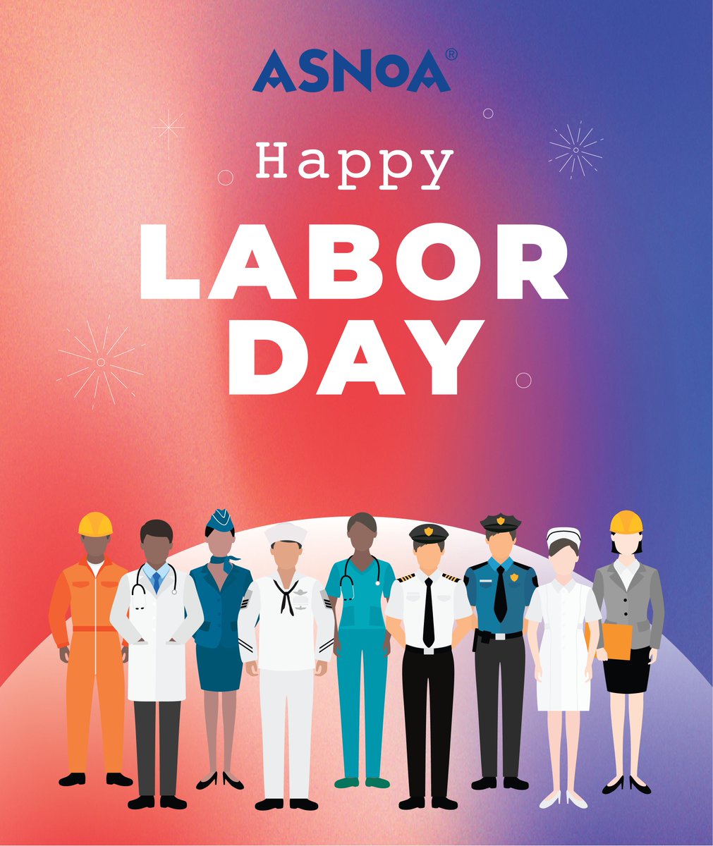 _ASNOA_'s tweet photo. Happy Labor Day! Today, we honor workers who strive to better the world around them through their labor. We also want to thank our ASNOA team for always working so hard to strengthen and champion our network!
#ASNOANetwork #LaborDay https://t.co/ZyUcHLIvdF