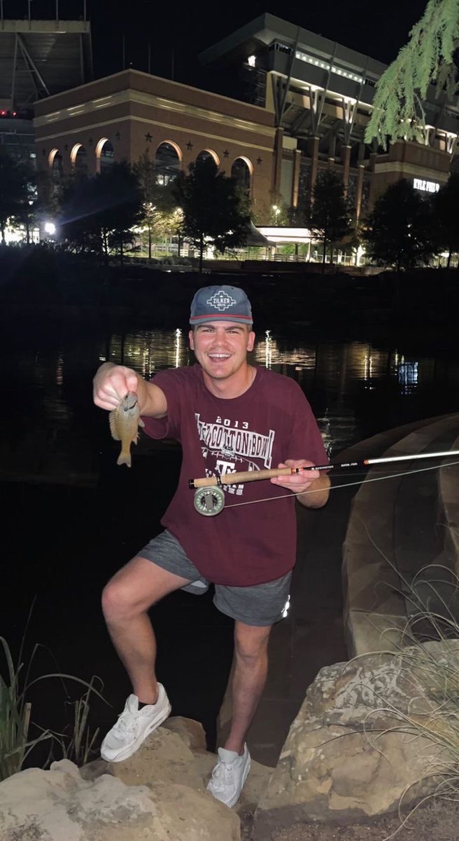 OldRowAggies's tweet photo. The first fish ever caught at Aggie Park! https://t.co/RcsJD74u0p