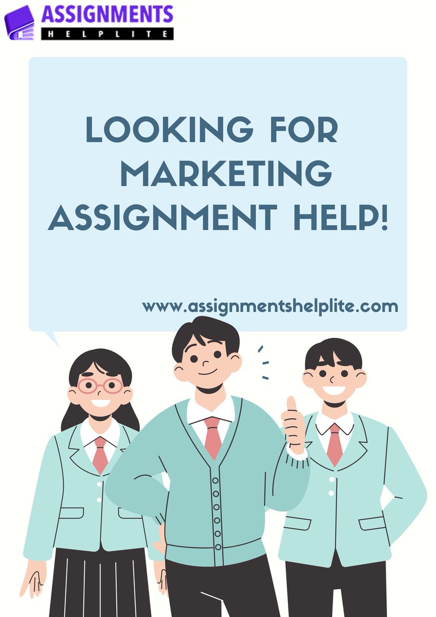 AssgmntHelpLite's tweet image. Are you looking for marketing assignment help?
Visit Here - bit.ly/3wJZgFo
#marketingassignmenthelp #marketingassignmenthelper #marketinghomeworkhelp