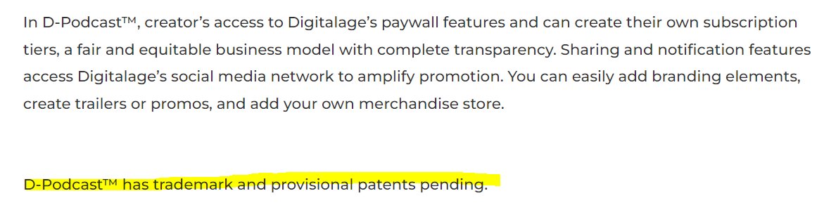 swinvested's tweet photo. @Vansy111 @HPNN Yes, Provisional patents pending and Trademark for both #DPodcast & #DComix
It's in the PR's they released along with the announcements this week.
https://t.co/SPlnUcWvhY
https://t.co/kZQnN13pWt
$HPNN @HPNN #web3 #podcast #comicbooks #comiccon #MakingMoney #ContentCreators https://t.co/XQtl8lsl5T