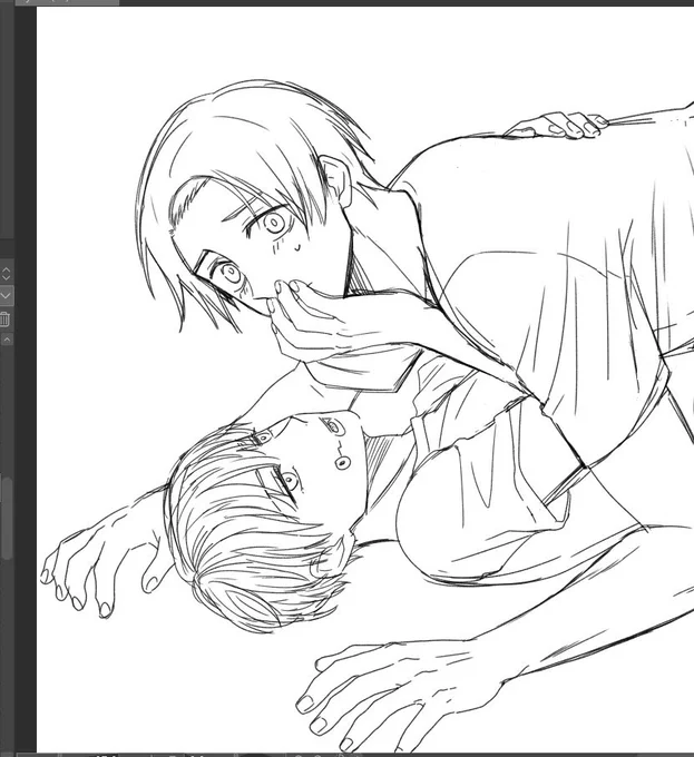 これから表紙塗るんだけど下描きのが良かったってなりそうな予感しかない……笑 