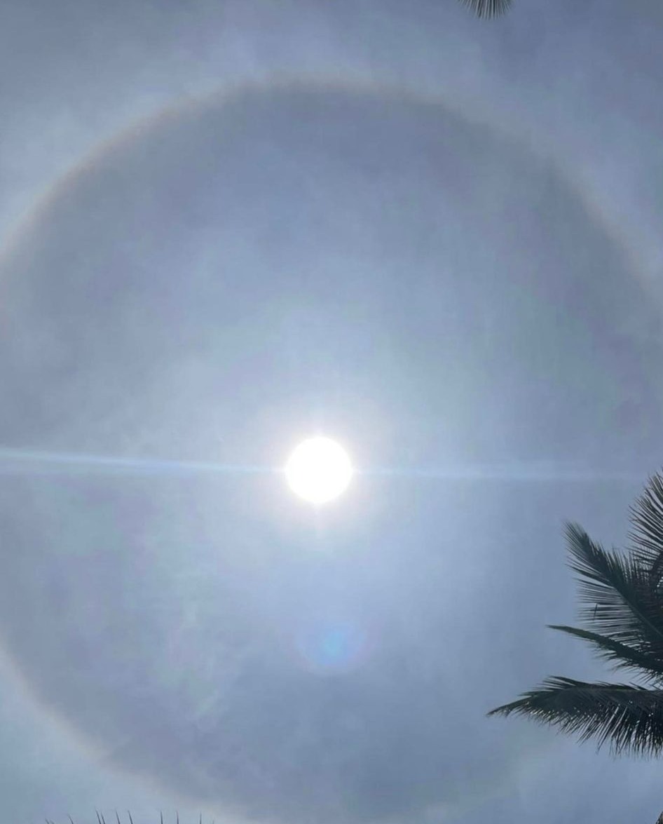 mmcclellanwx's tweet photo. Have you ever looked up and seen a ring around the sun or the moon?
Those rings have a name: 22-degree halo!
LEARN MORE: https://t.co/pIxnhT0y5a
📸: Samantha Keitt
#weather101 #STEMisCool #Science https://t.co/Db00UNWi5E