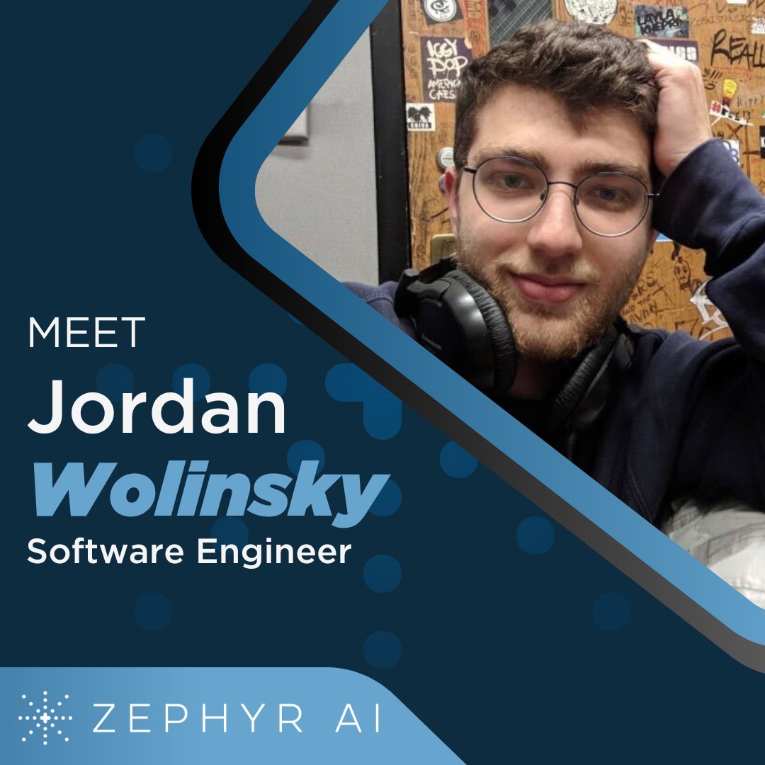 zephyr_ai's tweet photo. Meet our first official hire c. January 2021, Jordan Wolinsky! As a software engineer, Jordan has integrated data engineering tools to increase both employee productivity and scalability. We are so lucky to have you on the team, Jordan!
#MeetTheTeam #ZephyrAI #SoftwareEngineer https://t.co/aASPGXsivh