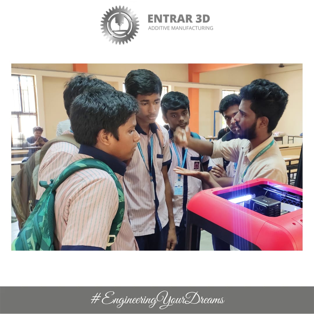 Entrar3dprint's tweet photo. Team Entrar whilst the process of Igniting 2500+ young minds during Project Expo @ritchennai.

We showcased products which contributed towards creating eagerness in young minds.

 #additivemanufacturing #educate #3dprinter #youngminds #technology #project #team https://t.co/PMcSIhSBBM