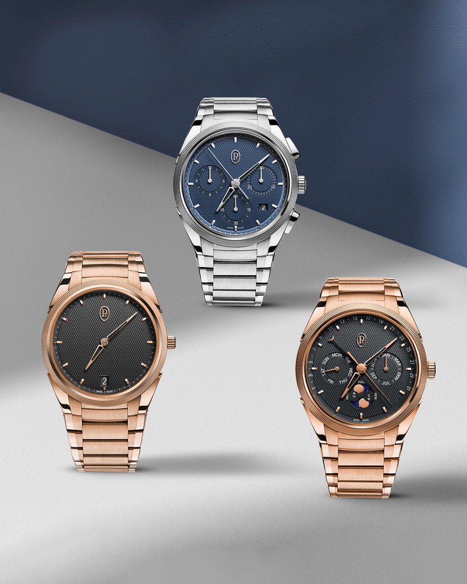 parmigianiwatch's tweet photo. Since its launch a year ago, in the year of the 25th anniversary of the House, the Tonda PF collection has become a landmark of Parmigiani Fleurier thanks to a pure expression of refined watchmaking, craftsmanship and high horology. 

#ParmigianiFleurier #TimeIsFlying #TondaPF https://t.co/B30H5faB2N
