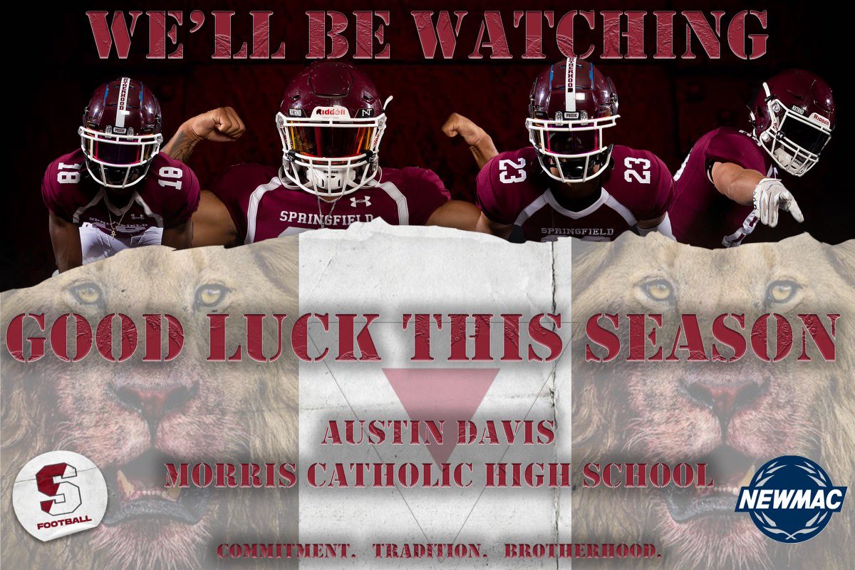 Austin Davis (@austind723) on Twitter photo Appreciate the love from <a href="/CoachWoodring71/">Kevin Woodring</a> and <a href="/_SCFootball/">Springfield Football</a>! <a href="/MorrisCathFB/">Morris Catholic Football</a> Appreciate the love from <a href="/CoachWoodring71/">Kevin Woodring</a> and <a href="/_SCFootball/">Springfield Football</a>! <a href="/MorrisCathFB/">Morris Catholic Football</a>