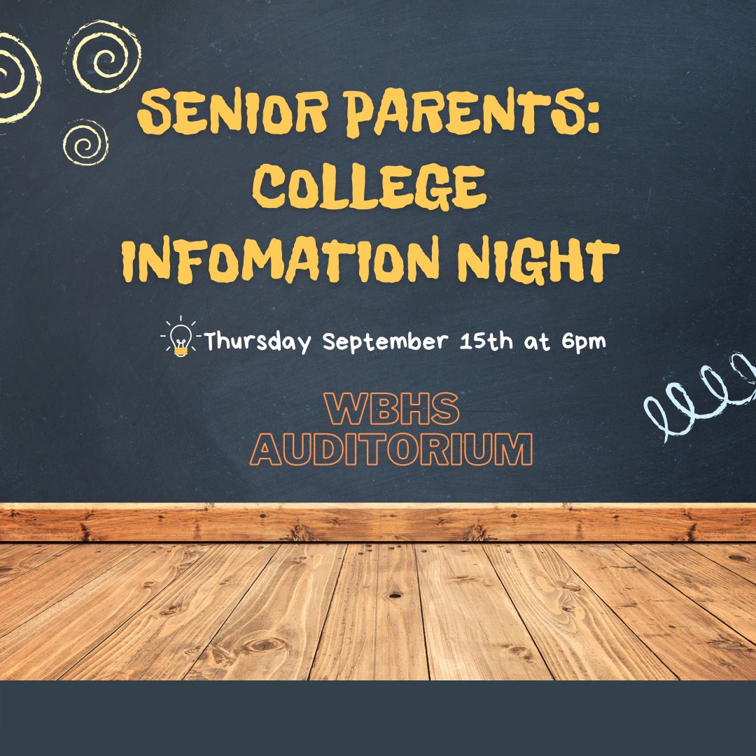 Terrier Seniors, please tell your parents!