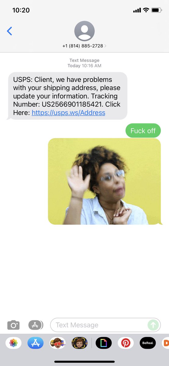kbeebs14's tweet photo. What are your favorite ways to respond to or troll spam calls/texts/emails? I’m done not picking up and blocking. I want to have some fun. I’m entering my unhinged era https://t.co/Ob3unlubu8