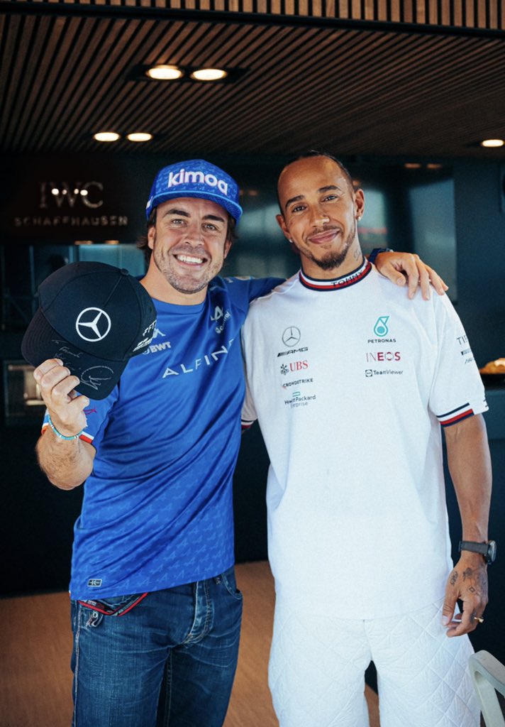 Happy to see <a href="/alo_oficial/">Fernando Alonso</a> and <a href="/LewisHamilton/">Lewis Hamilton</a> making up. #BFF1s
#F1 #Formula1 #LewisHamilton #FernandoAlonso #BestFriends #mercedesf1 #alpineracing #astonmartin #LandyNorris #elplan #SlipstreamPodcast