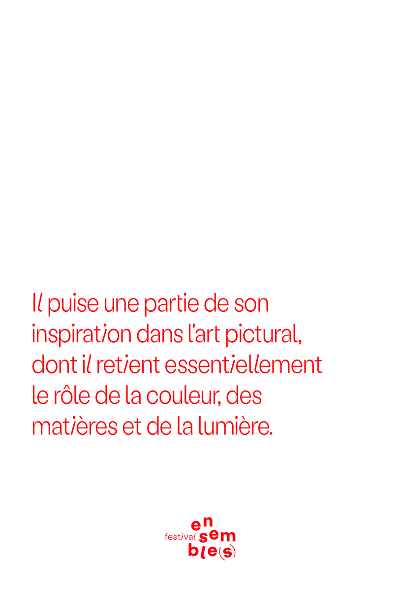 À l'honneur de l'édition 2022 du Festival Ensemble/s/, l’une des grandes figures de la musique d’aujourd’hui, le compositeur et philosophe français Hugues Dufourt.