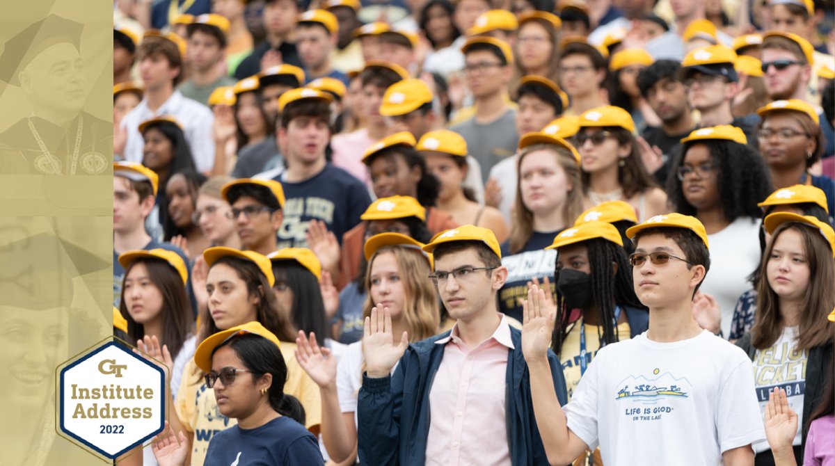 GeorgiaTech's tweet photo. We just welcomed our largest-ever class of first-year students.
Over the past decade, Georgia Tech has emerged as the fastest-growing university in our state and one of the fastest-growing public universities in the entire country. #InstituteAddress https://t.co/mlMhNnW3PG